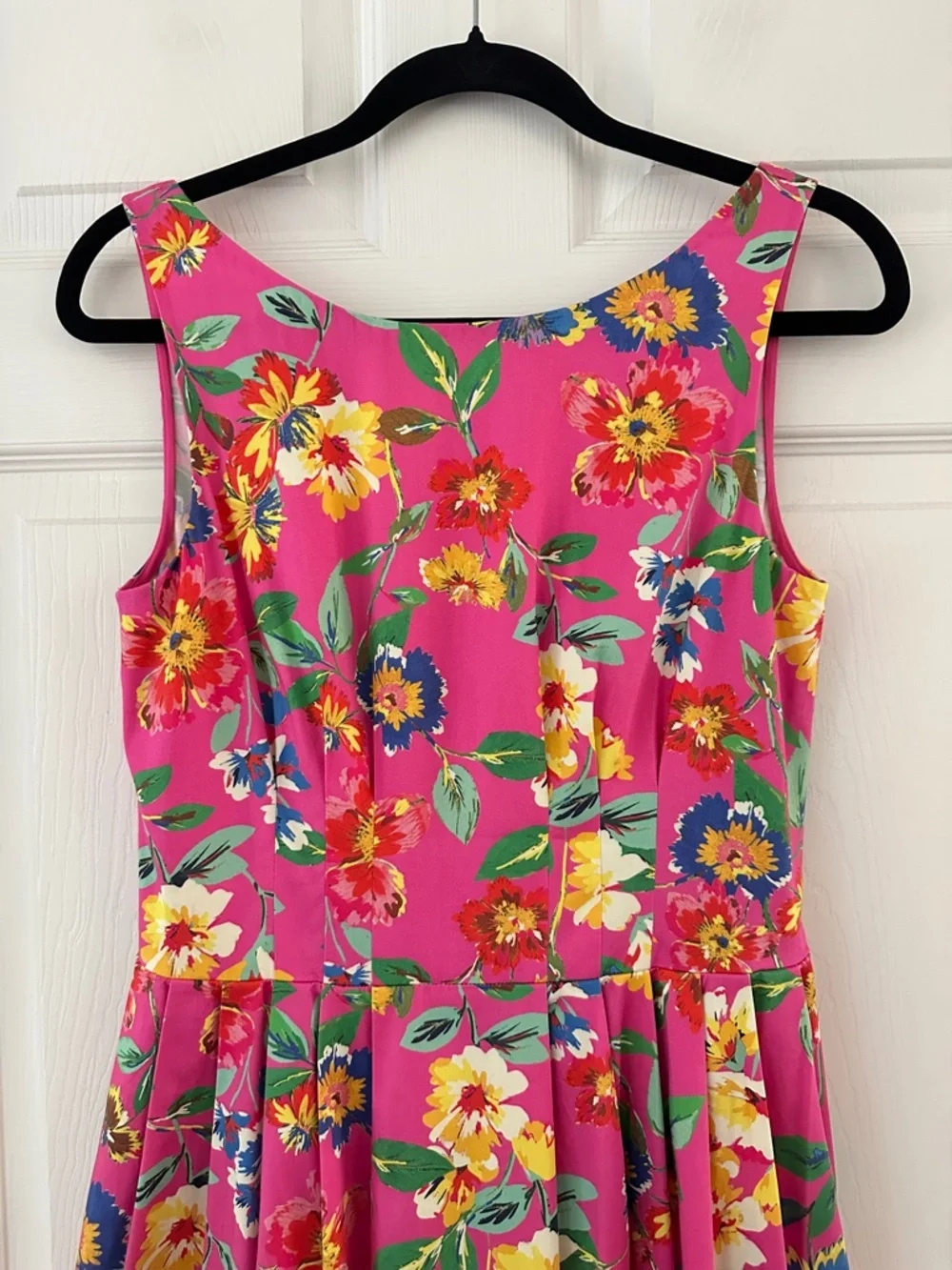 Kate Spade Sonja Pink Floral Pleated Dress Women’s Size 8